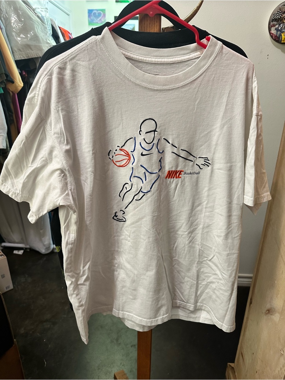 Nike Basketball Embroidered Graphic T-Shirt White